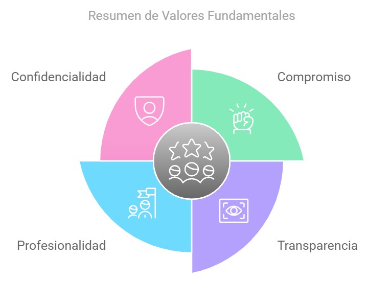 la imagen de los valores de la asesoria